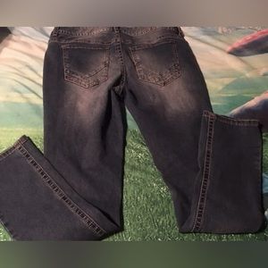 Rue 21 Low Rise SKINNY Blue Jeans Size 13/14 Pants 34”W Fade